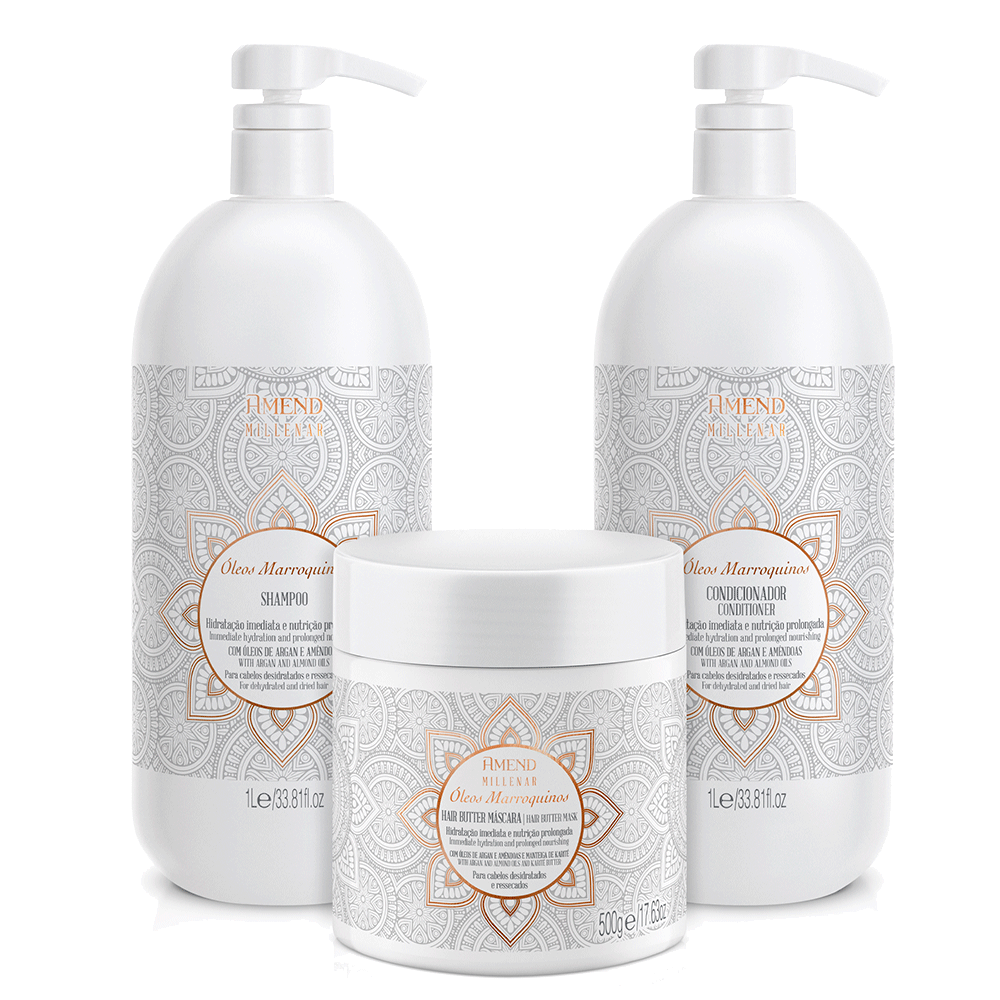 Kit Milenar Marroquinos 1L | 3 Produtos